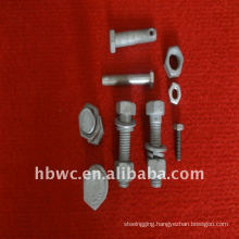 easy installatin electric power fitting,galvanized bolts and nuts